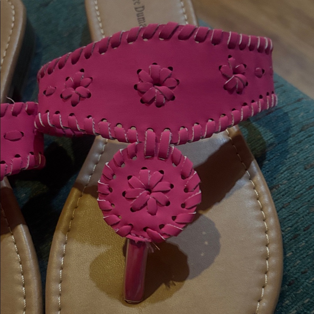 Pierre Dumas Pink Cut-Out Sandals - Picture 5 of 6